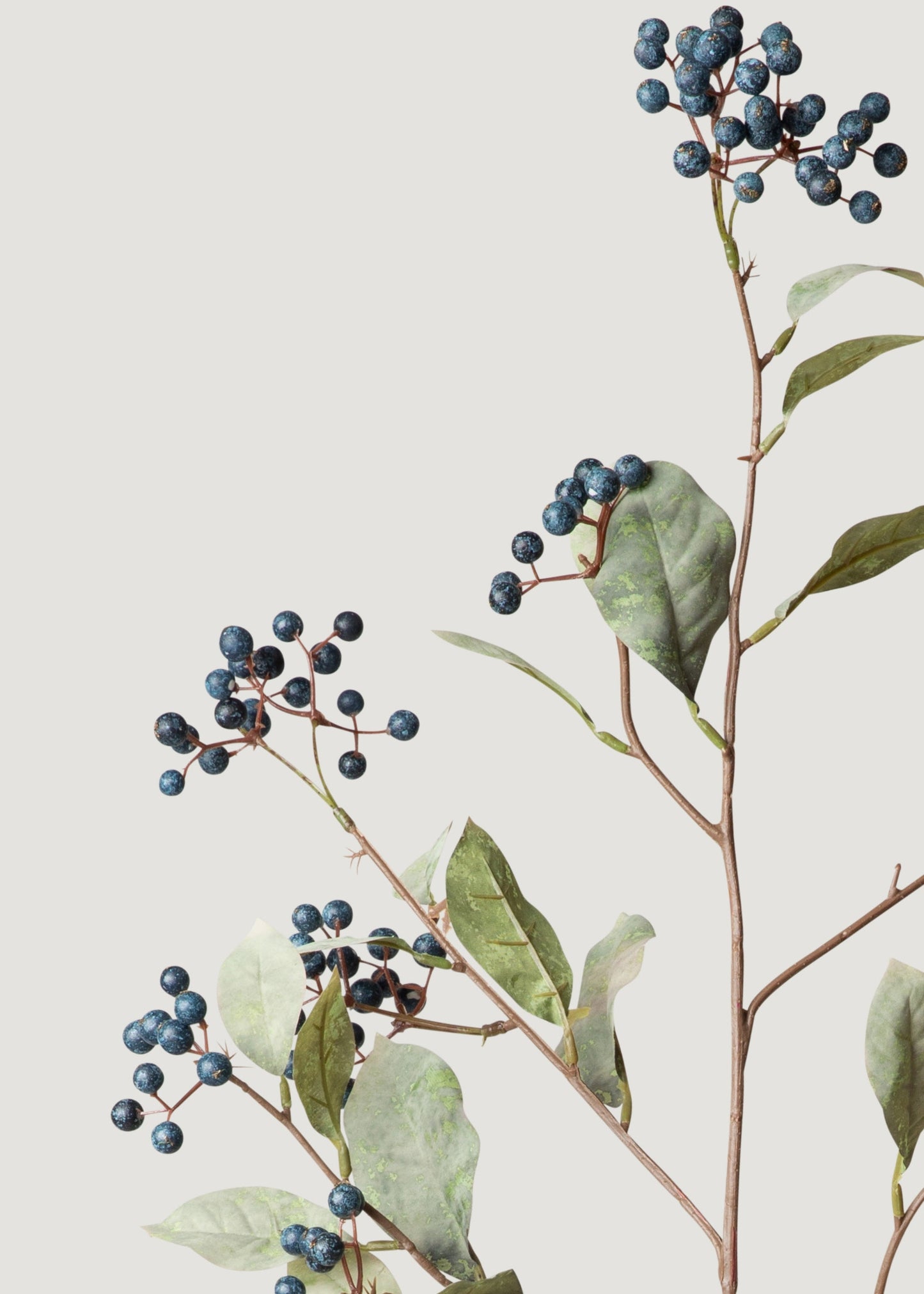 Faux Berry Branch in Blue - 41"