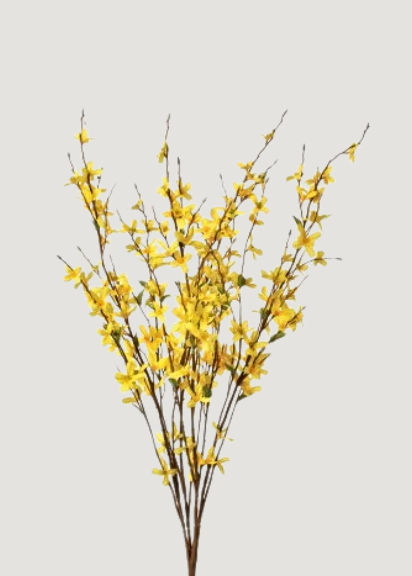 Yellow Artificial Forsythia Branch Bush - 30"