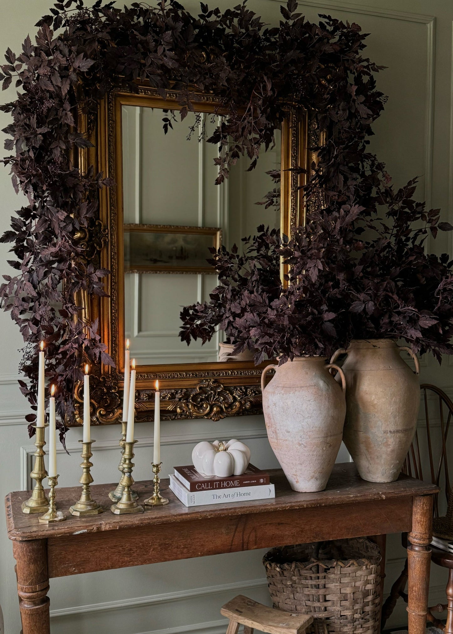 Plum Cimicifuga Seeded Garland - 6'