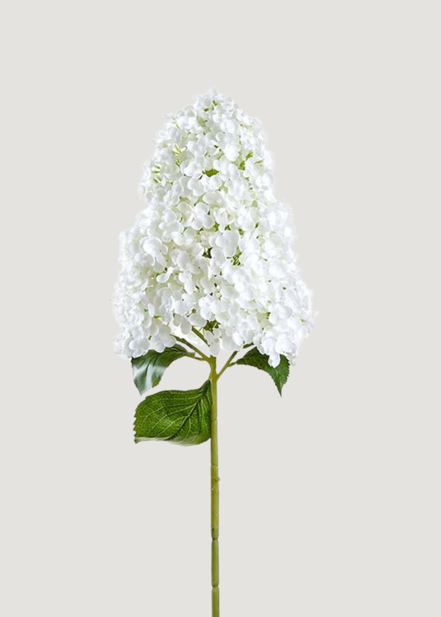 Artificial Cone Hydrangea Flower in White - 40"