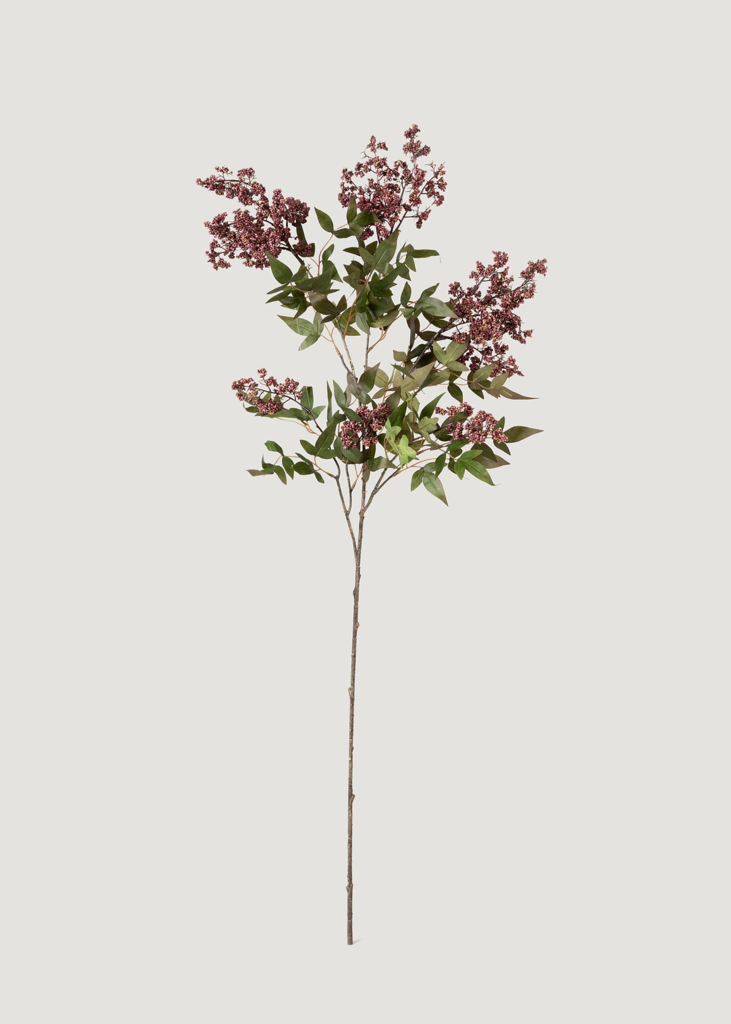 Deluxe Faux Smoke Berry Branch in Dusty Plum - 47"