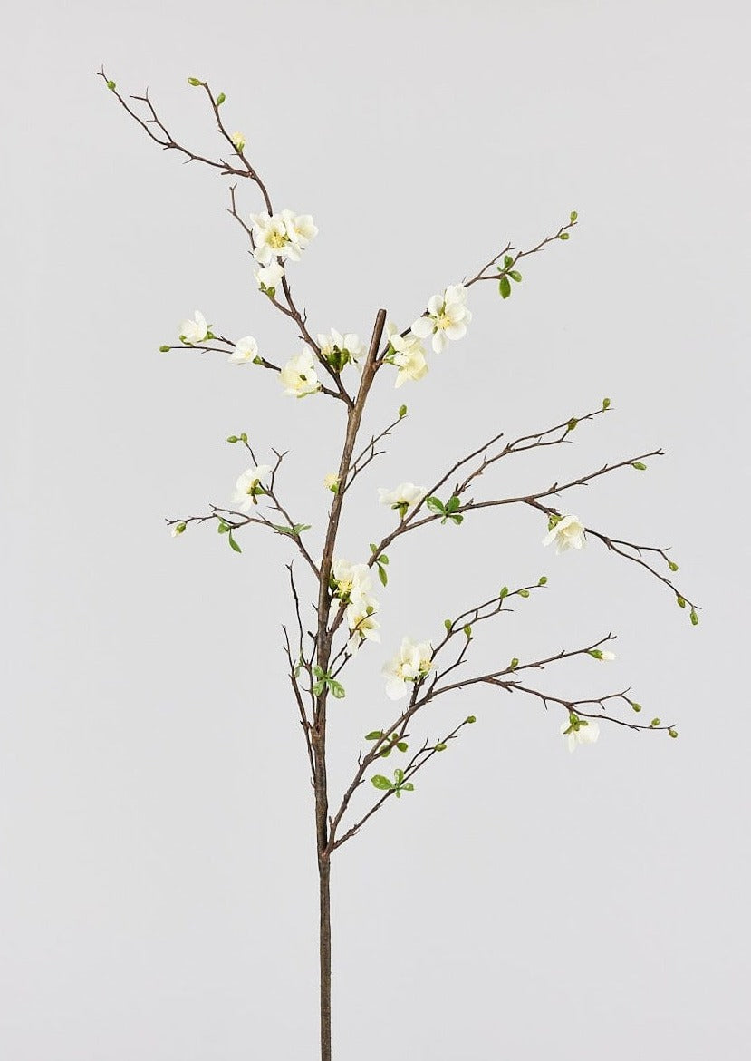 Artificial Flowers | Cream Artificial Blossom Branch - 57"