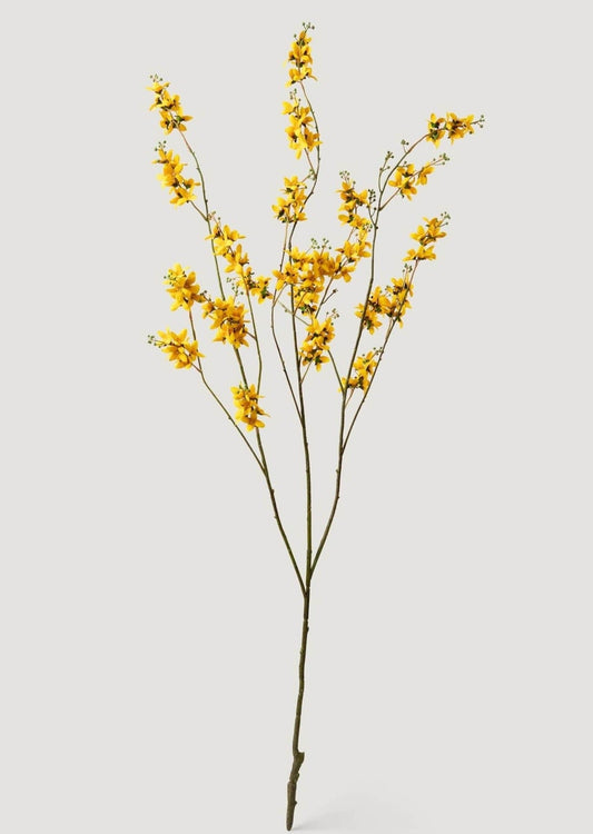 Tall Faux Forsythia Branch in Yellow - 53"